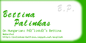 bettina palinkas business card